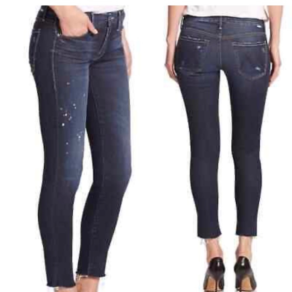 Mother Looker Ankle Fray Jeans in All Work

Size: 26